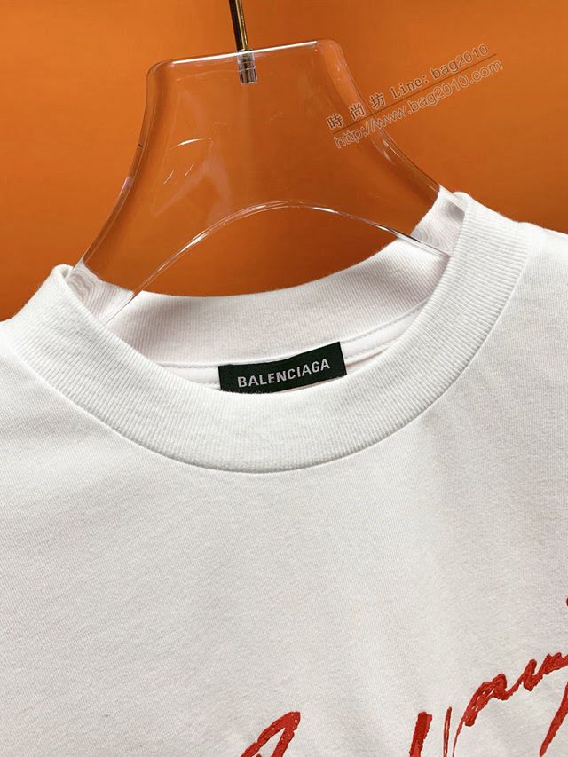 Balenciaga男T恤 2020新款 頂級版本 OS寬鬆版型 巴黎世家男短袖衣  tzy2439